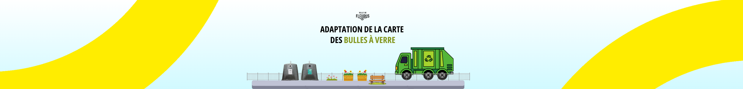 Tri sélectif : Adaptation de la carte des bulles à verre