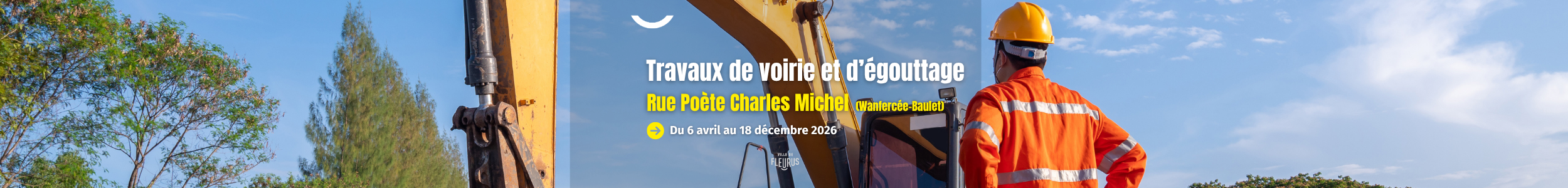 Travaux à la rue Poète Charles Michel