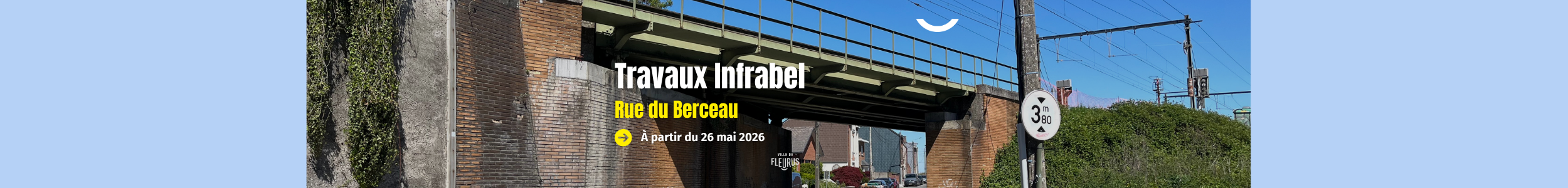 Travaux de génie civil à la rue du Berceau