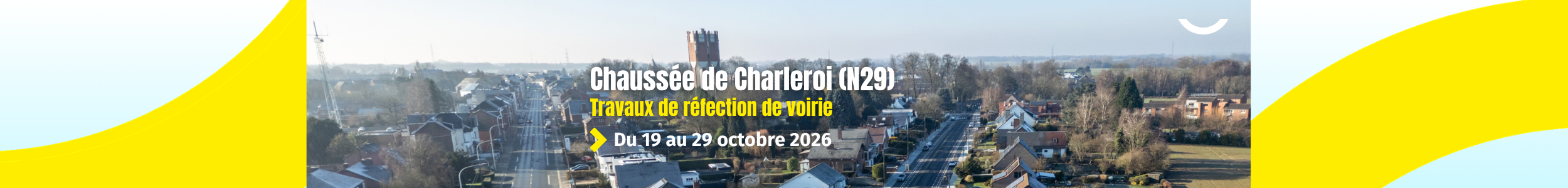 Opération de raclage-pose sur la Chaussée de Charleroi N29